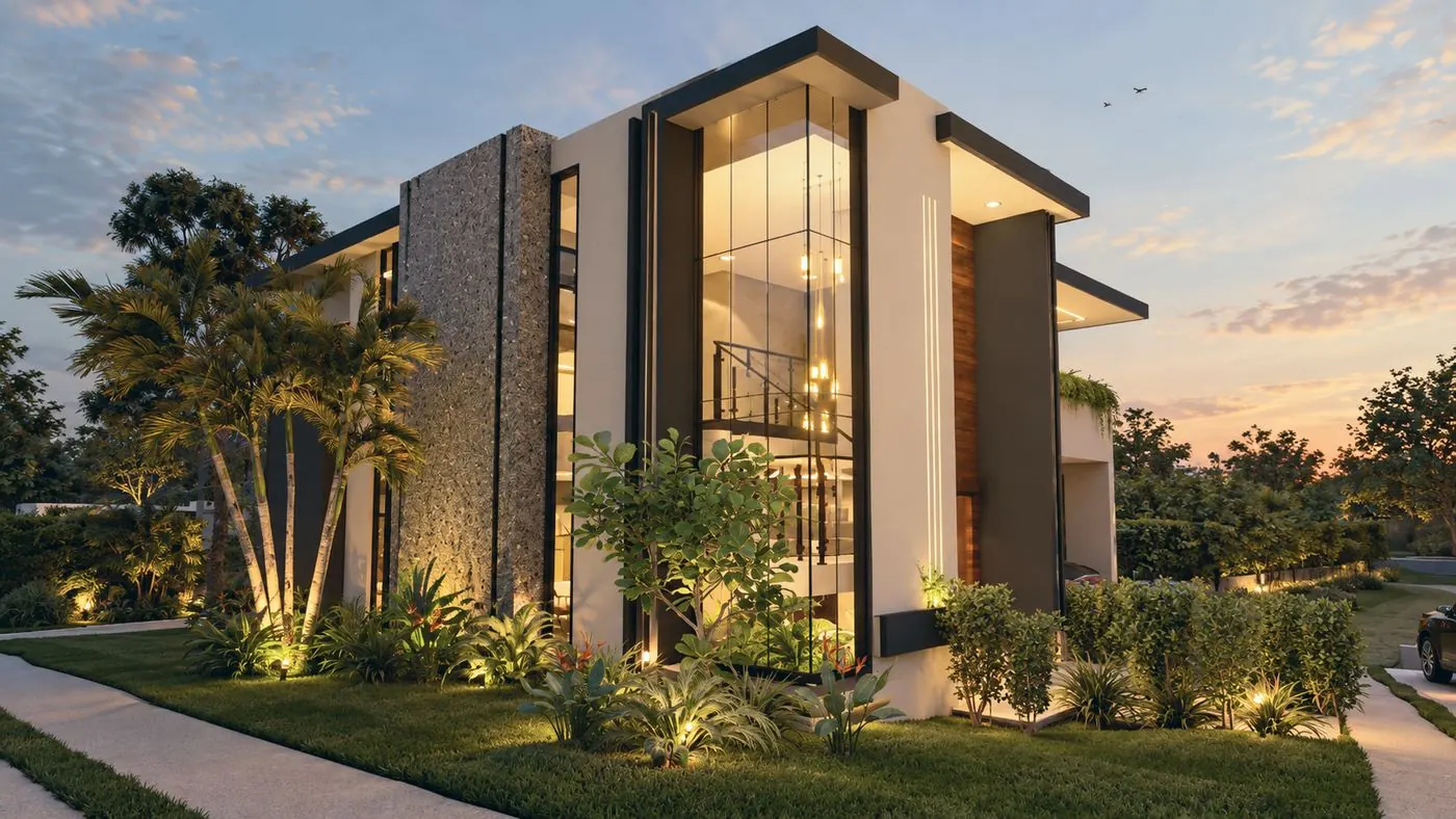 Casa D1, vista exterior