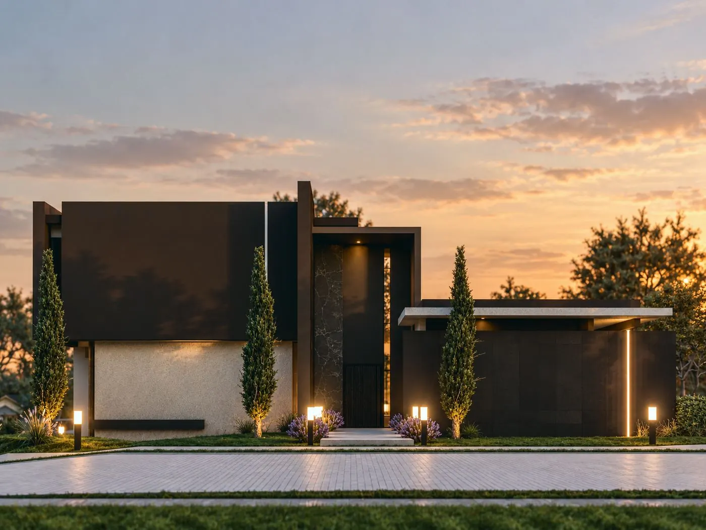 Casa E1, vista exterior